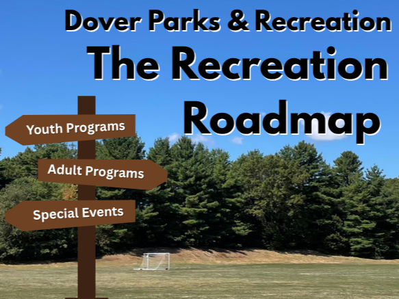 Dover Parks and Rec Recreation Roadmap Monthly Newsletter Heading