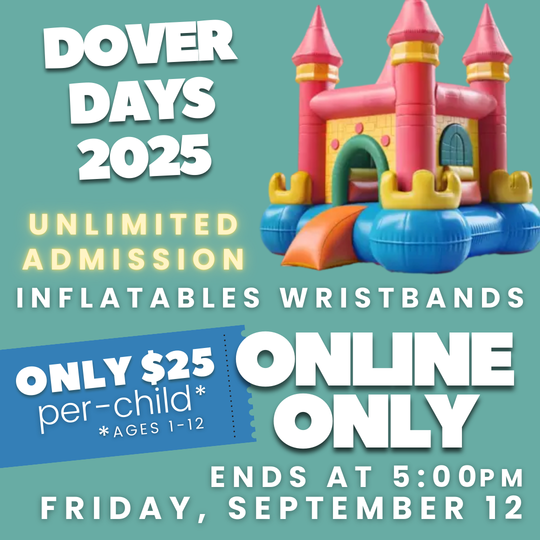 inflatable bouncy house set on teal background